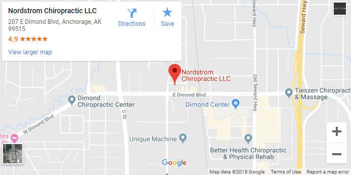 Anchorage AK Chiropractors Map