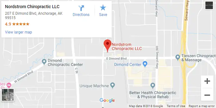 Anchorage AK Chiropractors Map